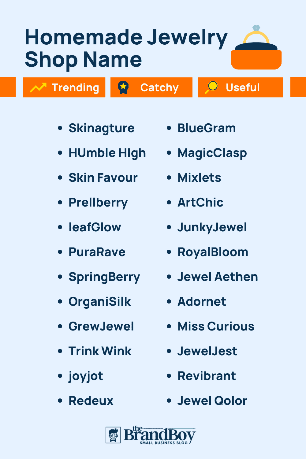 1555 Handmade Jewelry Business Names And Domain Ideas Generator